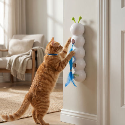 Interaktives Katzenspielzeug Wurm – Bewegungsspielzeug für Katzen