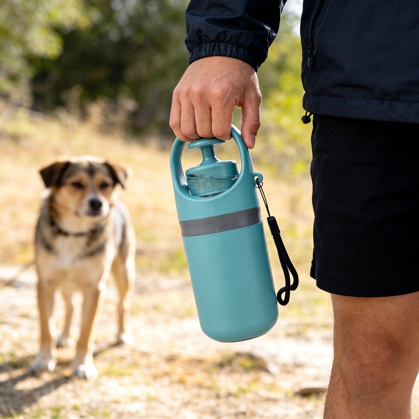 Portable Dog Poop Scooper with Built-In Bag Dispenser