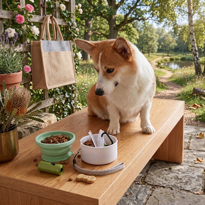 3 in 1 Collapsible Silicone Pet Travel Bowl Set