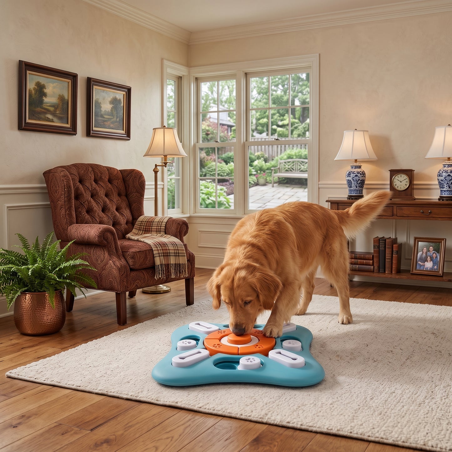 Interactive Dog Puzzle Feeder